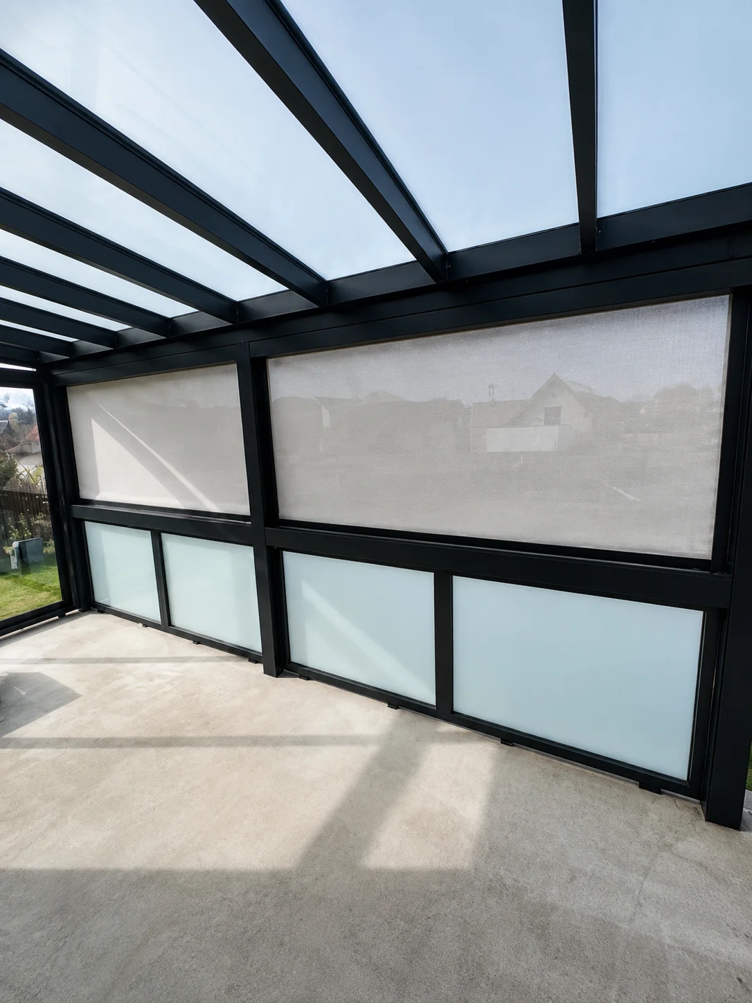 Pergola SEGA — realizace se stíněním